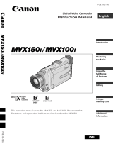 Canon MVX150i User manual