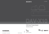 Sony dav-x 10g Owner's manual