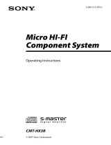 Sony CMT-HX3R User manual