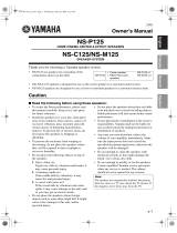 Yamaha NS-M125P User manual