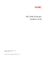 H3C MSR 50-40 Installation guide