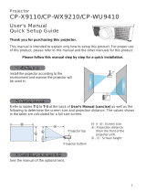Hitachi CP-W9410 User manual