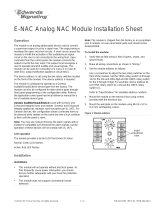 EDWARDS E-NAC Analog NAC Module Installation guide