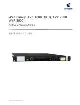 Ericsson AVP 3000 Series Reference guide