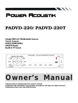 Power Acoustik PADVD-220T User manual