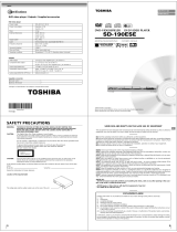 Toshiba SD-190ESE User manual