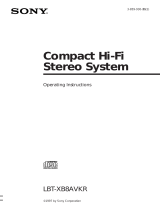 Sony LBT-XB8AVKR Operating instructions