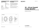 Sony XS-GM6930 Operating instructions
