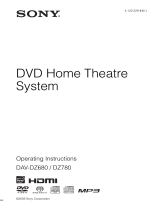 Sony DAV-DZ780 Owner's manual