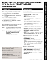Advantech PCA-6135L Startup Manual