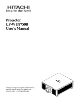 Hitachi LP-WU9750B User manual
