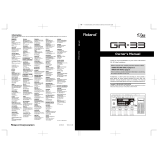 Roland GR-33 User manual
