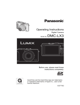 Panasonic DMCLX3 Owner's manual