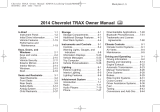 Chevrolet 2014 TRAX Owner's manual