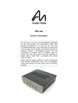 Audio Note M3 Line Pre-amplifier Owner's Information