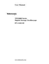 Tektronix TPS2000 Series User manual