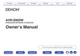 Denon AVR-S900W Owner's manual