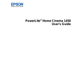 Epson Home Cinema 1450 User manual