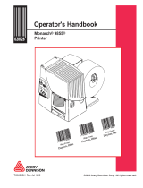 Avery Dennison 9855 Printer Operator's Handbook