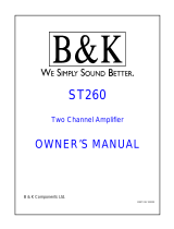 B&K ST260 User manual