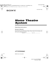 Sony HT-DDW660 Operating instructions