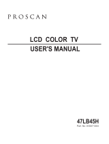 ProScan 47LB45H User manual