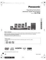 Panasonic SCPT90EB Owner's manual