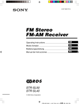 Sony STR-SL50 User manual