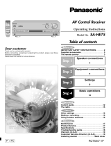 Panasonic SAHE75 Owner's manual