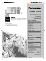 Panasonic sc pm 19 Owner's manual