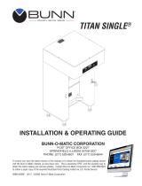 Bunn Titan® Single DBC® 120/208V Brewer Installation guide