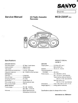 Sanyo MCD-Z250F User manual