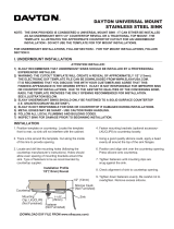 Elkay DSESR127222 Installation guide