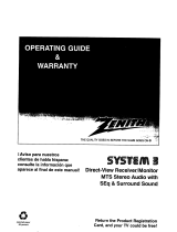 Zenith SYSTEM 3 Series Operating Manual & Warranty