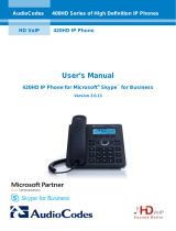 AudioCodes 420HD User manual