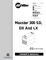 Miller MAXSTAR 300 DX Owner's manual