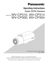 Panasonic WV-CP300 User manual