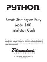 Directed Electronics Python 1401 Installation guide