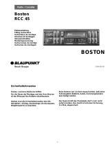 Blaupunkt Boston RCC 45 Owner's manual