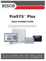 Risco ProSYS Plus Quick Installer's Manual