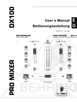 Behringer PRO MIXER DX100 User manual