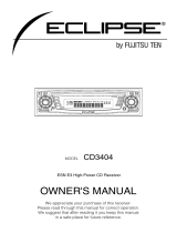 Eclipse CD3404 Owner's manual