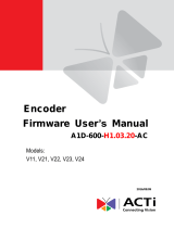ACTi Encoder_FirmwareV.A1D-600-H1.03.20 User manual