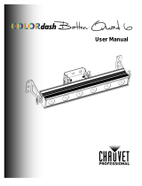 Chauvet COLORdash Batten-Quad 6 User manual