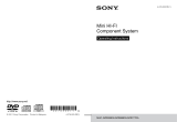 Sony MHC-GZR999DA Operating instructions