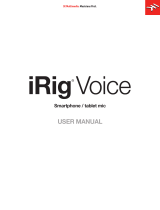 IK Multimedia iRig Voice User manual
