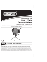 Draper 160L Cement Mixer Operating instructions