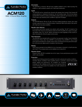 AUSTRALIAN MONITOR ACM120 Quick start guide