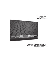 Vizio E280i-A1 Quick start guide