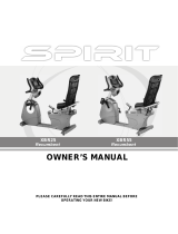 Spirit XBR25 Owner's manual